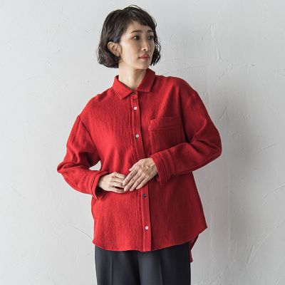 la.f...（Women）/ラ エフ ウールリファインシャツ 03レッド トップス【三越伊勢丹/公式】