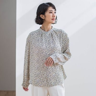 くずしドットブラウス | la.f（Women）/ラ エフ | 三越伊勢丹