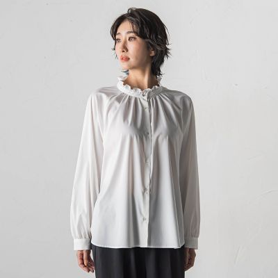 ドレープブロードストレッチブラウス | la.f（Women）/ラ エフ