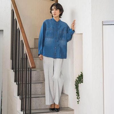 シアーデニムシャツ | la.f (Women)/ラ エフ | 三越伊勢丹