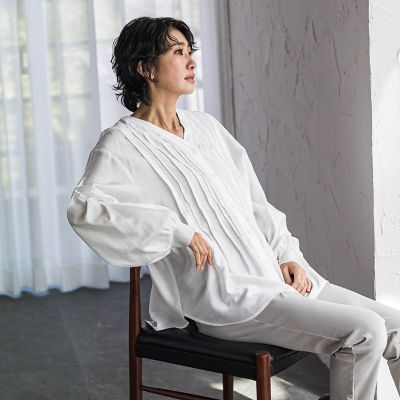 WEB限定】シルキーローンブラウス | la.f（Women）/ラ エフ