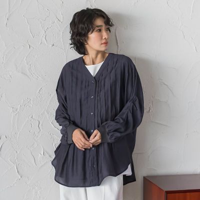 ＜la.f...（Women）＞【ＷＥＢ限定】”着こなし広がる”シャツブラウス