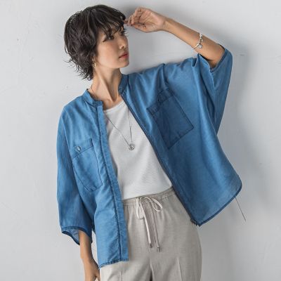 シアーデニムジップブルゾン | la.f (Women)/ラ エフ | 三越伊勢丹