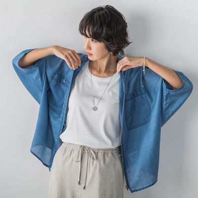 シアーデニムジップブルゾン | la.f (Women)/ラ エフ | 三越伊勢丹