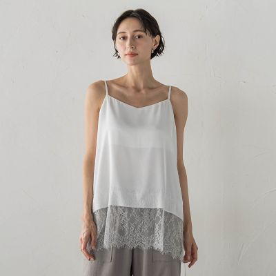 サテンレースキャミ新品 サテンレースキャミ | la.f (Women)/ラ エフ | 三越伊勢丹