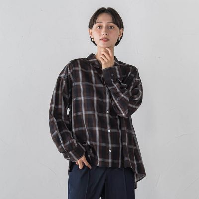 シアーチェックシャツ | la.f (Women)/ラ エフ | 三越伊勢丹