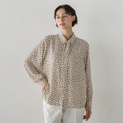 変形ドットボウタイブラウス | la.f (Women)/ラ エフ | 三越伊勢丹