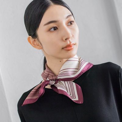 ＜la.f...（Women）＞スクエアシルクスカーフ