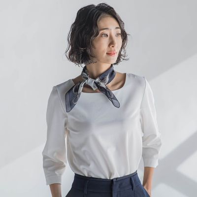マリンプリントシアースカーフ | la.f (Women)/ラ エフ | 三越