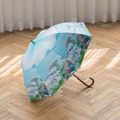 ＜la.f...（Women）＞【晴雨兼用】リゾート柄長傘