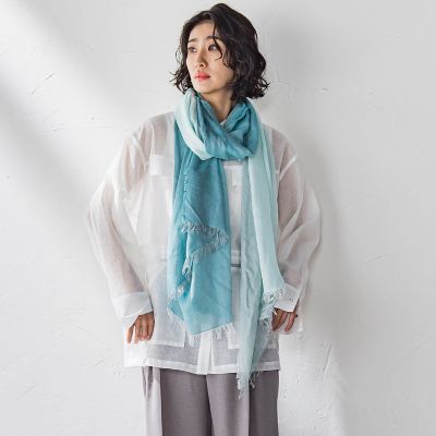 la.f...（Women）/ラ エフ イタリアンストール 09グリーン スカーフ・ショール【三越伊勢丹/公式】