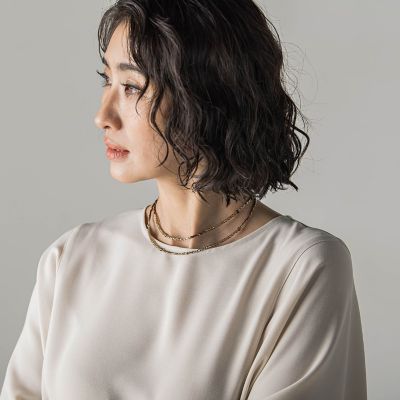 ＜la.f...（Women）＞マルチビーズネックレス