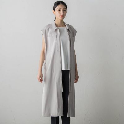 【大きいサイズ】２ＷＡＹトリコットジレワンピース≪洗濯機で洗える／防シワ／防透け≫