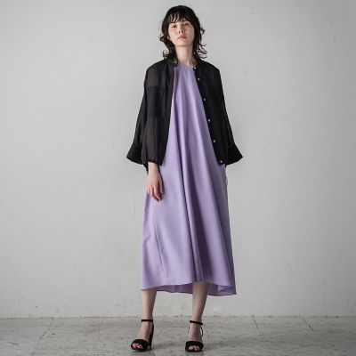 【大きいサイズ】麻調シャンブレーワンピース≪洗濯機で洗える／吸水速乾／ＵＶカット≫