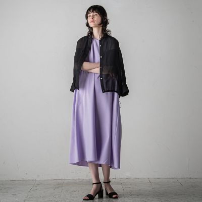 【大きいサイズ】麻調シャンブレーワンピース≪洗濯機で洗える／吸水速乾／ＵＶカット≫