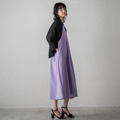 【大きいサイズ】麻調シャンブレーワンピース≪洗濯機で洗える／吸水速乾／ＵＶカット≫