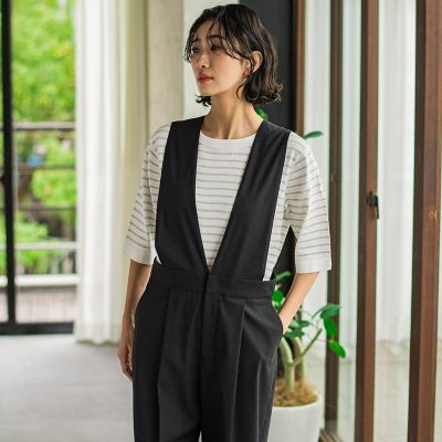 大きいサイズ】オールインワンワイドパンツ | la.f（Women