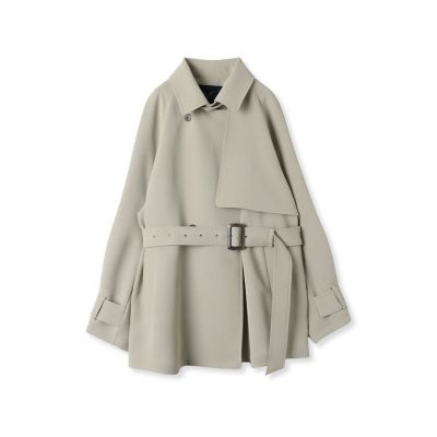 トレンチコート　エーライン　大きいサイズ　レース　かわいい レース襟付トレンチコート | axes femme -outlet- | axes femme