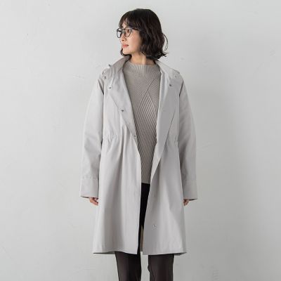 大きいサイズ】パーテーションダウンロングコート | la.f（Women