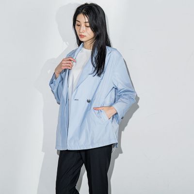 【大きいサイズ】メモリータフタショート丈ライトアウター≪洗濯機で洗える≫
