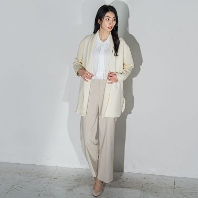 【ＷＥＢ限定／大きいサイズ】ショールカラーダンボールコート≪洗濯機で洗える≫