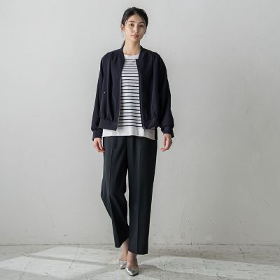 【大きいサイズ】フィネスボイルシアーブルゾン≪洗濯機で洗える≫