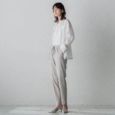 【大きいサイズ】シアーシャツジャケット≪洗濯機で洗える≫
