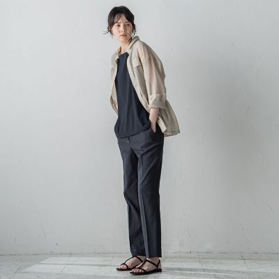 【大きいサイズ】シアーシャツジャケット≪洗濯機で洗える≫