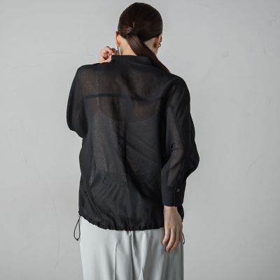 【大きいサイズ】アンティークガーゼジャケット≪洗濯機で洗える≫