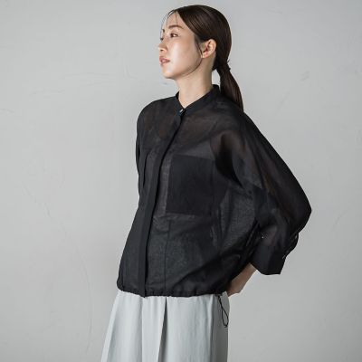【大きいサイズ】アンティークガーゼジャケット≪洗濯機で洗える≫