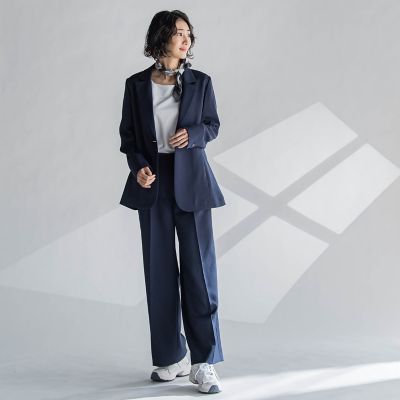 【大きいサイズ】麻調テーラードジャケット≪手洗い可能≫