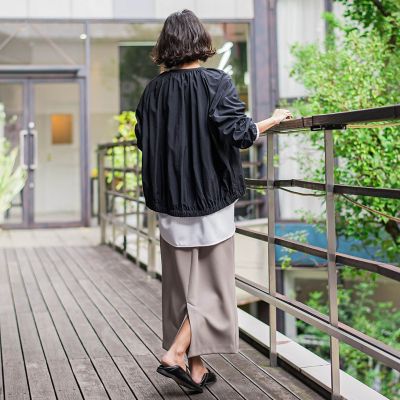 【大きいサイズ】【ｂｉｙｏｒｉ】”着映えと軽さ”華やぎギャザーブルゾン≪手洗い可能≫