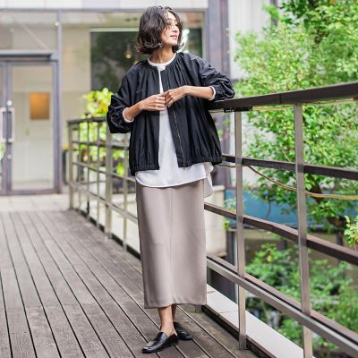 【大きいサイズ】【ｂｉｙｏｒｉ】”着映えと軽さ”華やぎギャザーブルゾン≪手洗い可能≫