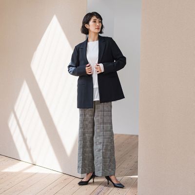 大きいサイズ】ピクシエスタテーラードジャケット≪手洗い可能≫ | la