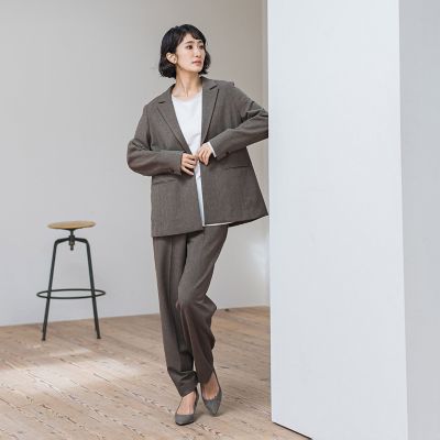 大きいサイズ】ピクシエスタテーラードジャケット≪手洗い可能≫ | la