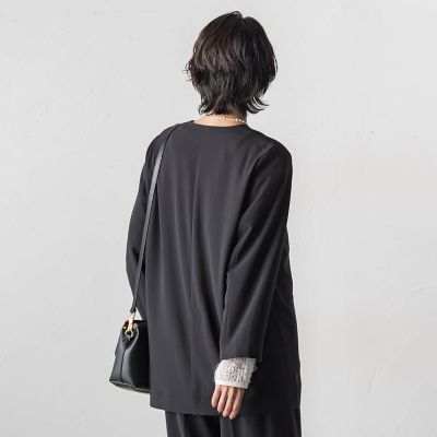 大きいサイズ】ハイストレッチカルゼジャケット | la.f（Women