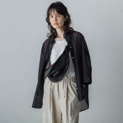 【大きいサイズ】格子レースシャツ≪洗濯機で洗える≫