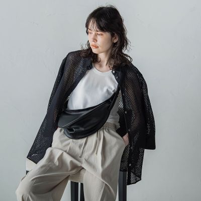 【大きいサイズ】格子レースシャツ≪洗濯機で洗える≫