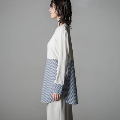 【大きいサイズ】レイヤードの味方サクラウォーム起毛ベアテンカットソー≪洗濯機で洗える／吸湿発熱性≫