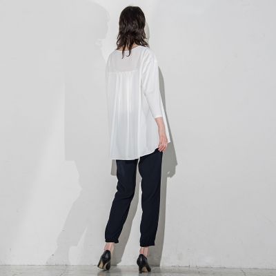 【大きいサイズ】フレアシルエットカットソー≪洗濯機で洗える≫