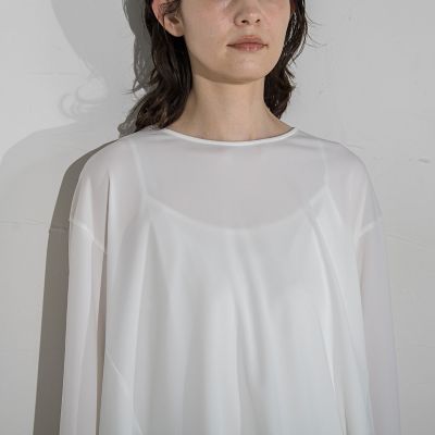 【大きいサイズ】フレアシルエットカットソー≪洗濯機で洗える≫