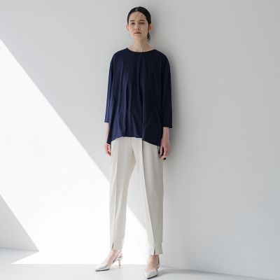 【大きいサイズ】フレアシルエットカットソー≪洗濯機で洗える≫