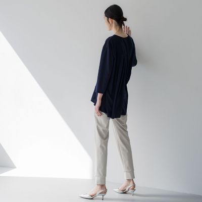 【大きいサイズ】フレアシルエットカットソー≪洗濯機で洗える≫