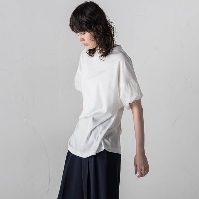 【大きいサイズ】袖シアーカットソー≪洗濯機で洗える／吸水速乾／接触冷感≫