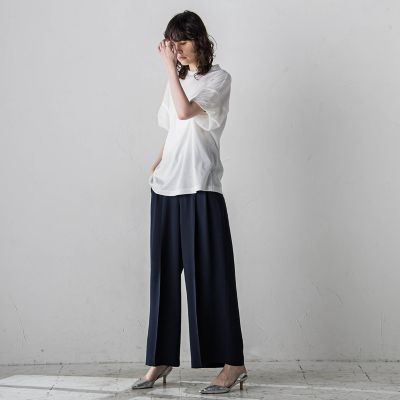 【大きいサイズ】袖シアーカットソー≪洗濯機で洗える／吸水速乾／接触冷感≫