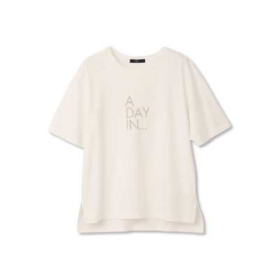 【大きいサイズ】刺しゅうコンパクトＴシャツ≪洗濯機で洗える≫