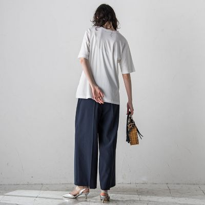 【大きいサイズ】刺しゅうコンパクトＴシャツ≪洗濯機で洗える≫