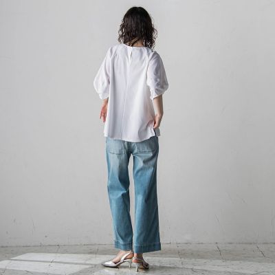 【大きいサイズ】袖コンシャススムースカットソー≪洗濯機で洗える／接触冷感／紫外線防止≫