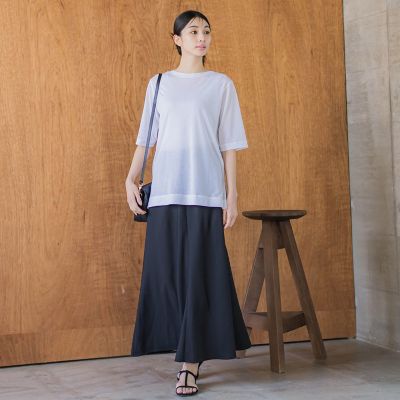 【大きいサイズ】シアーＴシャツ≪洗濯機で洗える≫