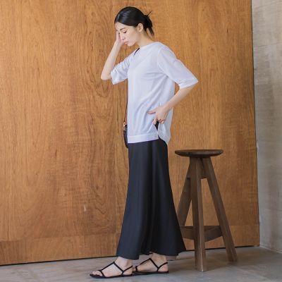 【大きいサイズ】シアーＴシャツ≪洗濯機で洗える≫